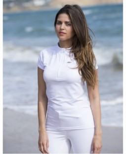 Polo à zip Femme Pula